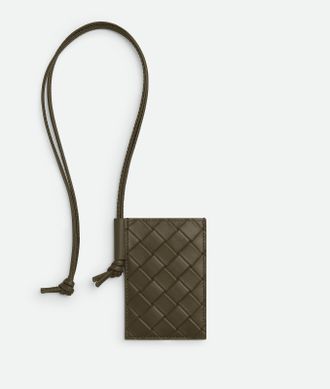 Bottega Veneta Intrecciato Stamp Badge Holder - Bottega Veneta