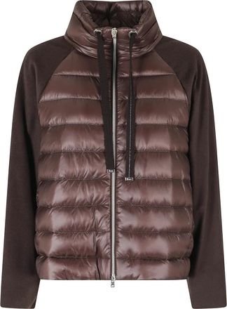 Herno Donsjack - Dames - Winterjassen - Bruin - S - Nylon - Jassen