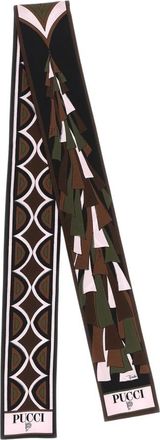 Pucci Zijden sjaal met geometrische en abstracte print - Dames - Accessoires - Veelkleurig - Maat: ONE Size Zijde