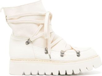 Guidi panelled chunky-sole boots - men - Leather/Leather/Rubber - 40 - Neutrals