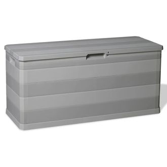 Berkfield Home Garden Storage Box Grey 117x45x56 cm | Size: 117 x 45 x 56 cm