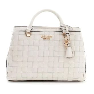 Guess Sandy Girlfriend Satchel - female - Guess - Handbags - White - ONE SIZE - Bags