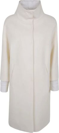 Herno quilted long jacket - women - Wool - 46 - Neutrals