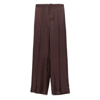 Loulou Studio Dames, Broeken, Bruin, Maat: XS