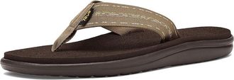Teva Voya Flip Mens Sandals Road Race Breen : 12 D - Medium, Textile