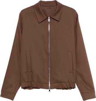 Costumein Giacca-camicia con zip - Marrone