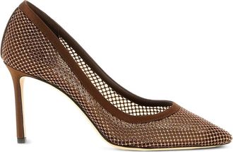 Jimmy Choo London Romy Crystal-mesh Pumps