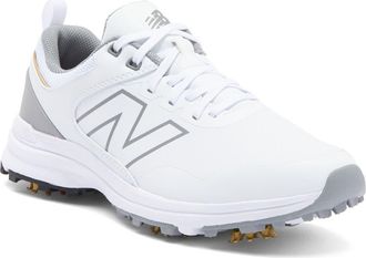 New Balance Brighton v2 Waterproof Golf Shoe in White /Grey at Nordstrom, Size 6.5