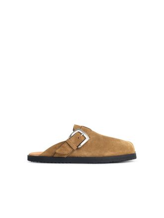 Maison Margiela Tabi Beige Suede Slippers
