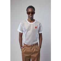 Comme Des Gar&ccedil;ons T-shirt Mesh Red Emblem