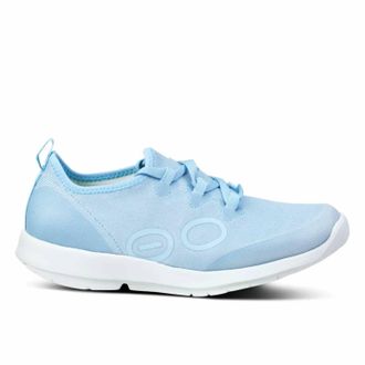 Oofos Womens Oomg Sport Ls Low Shoe In Carolina Blue