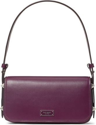 Kate Spade New York small liv leather east/west shoulder bag in Purple Agate at Nordstrom