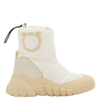 Ferragamo Deode Gancini Padded Ski Boots, Size 10