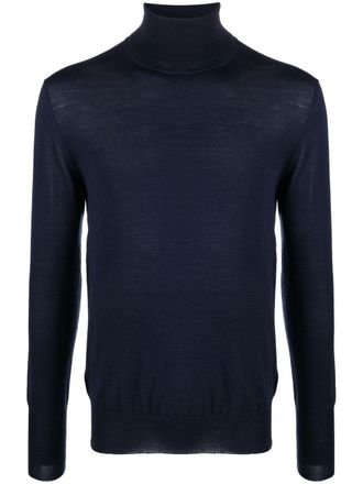 Pantaloni Torino roll neck knitted jumper - Blue