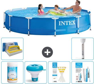 Intex Piscina Con Estructura Redonda - 366x76 Cm - 7-piezas S21333