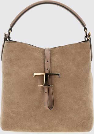 Tod's Borsa Bucket T Timeless Mini Tods in camoscio
