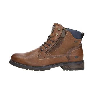 Mustang Veterschoenen Hoog - Heren - Veterlaarzen - Bruin - 40 EU - Leer - Schoenen