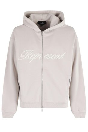 Represent Script Logo Zip Hoodie