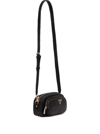 Guess Co zip-fastening logo-detail cross-body bag - Black
