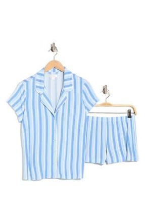 Nordstrom Rack Tranquility Shortie Pajamas in Blue Leisure Stripe at Nordstrom Rack, Size X-Small