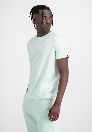 Alpha Industries T-Shirt ALPHA INDUSTRIES Unisex EMB T-Shirt, Herren, Gr. 2XS, gr&uuml;n (mint), Obermaterial: 100% Baumwolle, Shirts T-Shirt