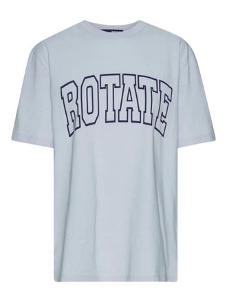 Rotate T-shirt met logoprint - Blauw
