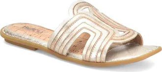Born Womens Hyannis Slide In Light Gold