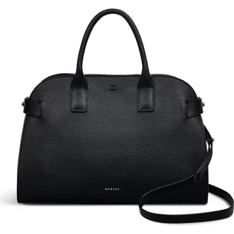 Radley London The Rathbone Medium Open Top Satchel Bag in Black at Nordstrom