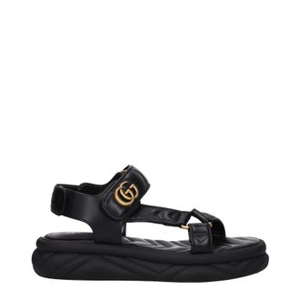 Gucci Sandalias Gucci Mujeres de cuero negro
