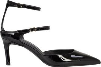 BOSS Gracey Ankle Strap Pointed Toe Pump in Black at Nordstrom, Size 10
