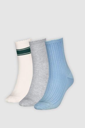 Levi's Regular Cut Structured Socks - 3 pack - Uomo - One Size - Multicolore / Blue/Grey/White