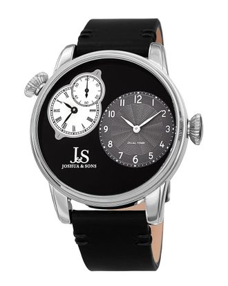 Joshua & Sons Mens Leather Watch