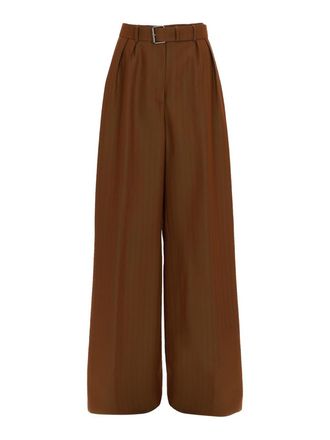 Dries Van Noten Tailored trousers with belt