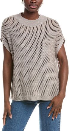 Eileen Fisher Mock Neck Wool Square Sweater