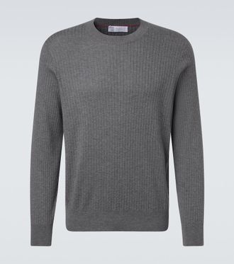 Brunello Cucinelli Ribbed-knit cotton sweater