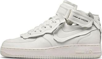 Nike x COMME des GARCONS Air Force 1 Mid Triple White DC3601-100