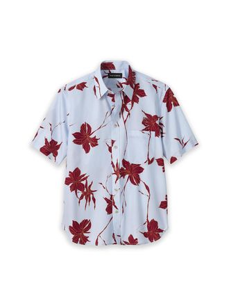 Paul Fredrick Cotton Botanical Casual Shirt