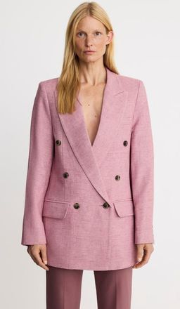Smythe Oversized DB Peaked Lapel Blazer in Dusty Rose at Nordstrom, Size X-Small