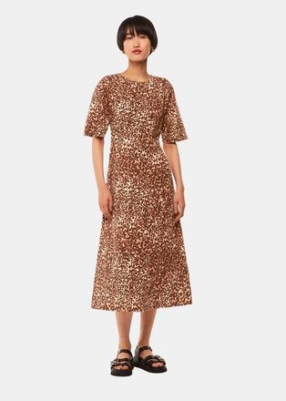 Whistles Marble Spot Veda Dress in Multicolour at Nordstrom, Size 10