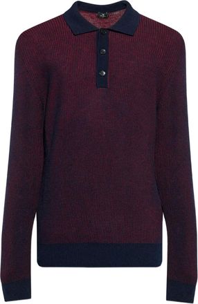 Etro Polo in lana - Rosso