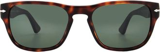 Persol Green Square Unisex Sunglasses PO3341S 24/31 55