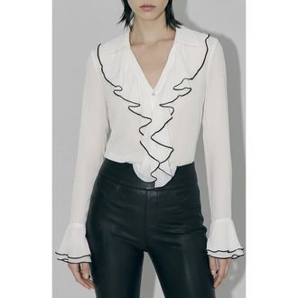 AS by DF Nina Blouse in Buttercream at Nordstrom, Size 3X-Large