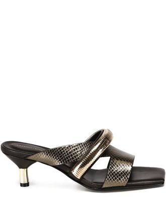 Giuliano Galiano leather sandals - Gold