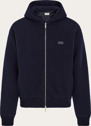 Ferragamo Men Wool blouson Blue