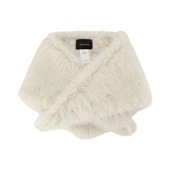Simone Rocha Foulard in finta pelliccia con decorazioni - - Accessories - Donna - Beige - ONE SIZE