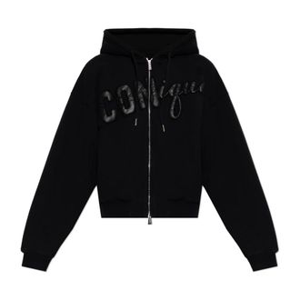 Dsquared2 Zip-throughs, male, Black, Size: 2XL Hooded Sweatshirt