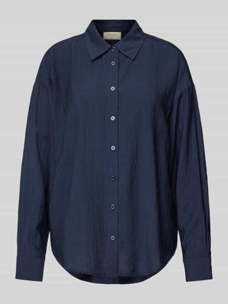 Freequent Hemdbluse mit Knopfleiste Modell ELODIE in Marine, Größe M