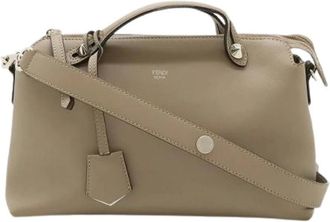 Fendi Pre-owned Handbags, female, Gray, Size: ONE SIZE Pre-owned Leather Handbag