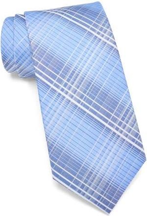 Calvin Klein Nelson Plaid Tie in Light Blue at Nordstrom Rack