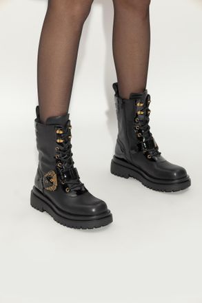 Versace Jeans Couture Shoes Made Of Eco Leather, Womens, Black